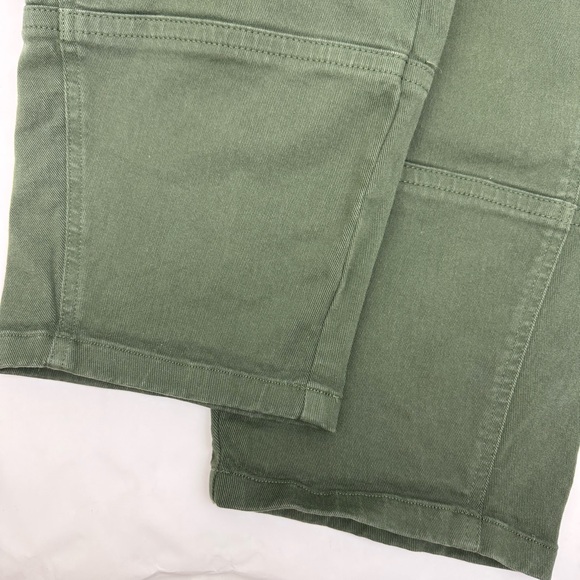 Everlane The Utility Barrel Pant Olive Green Cotton High Rise - Picture 11 of 15